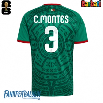Mexic Cesar Montes #3 Tricou Fotbal Replică Mondial 2026 Barbati Acasa